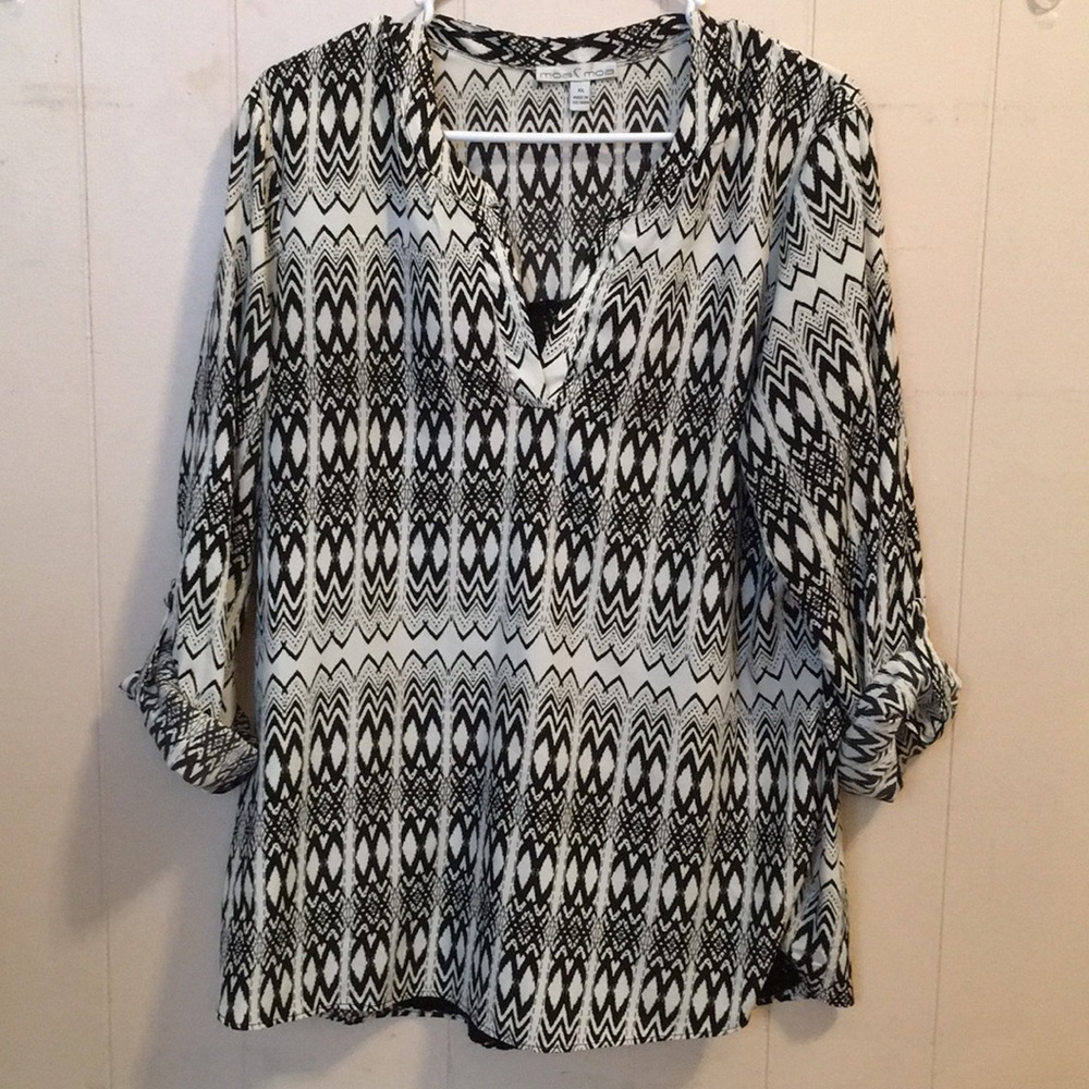 3/4 sleeve Moa Moa top